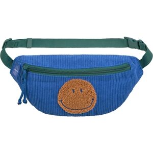 LÄSSIG Sac banane enfant mini velours côtele Little Gang Smile bleu