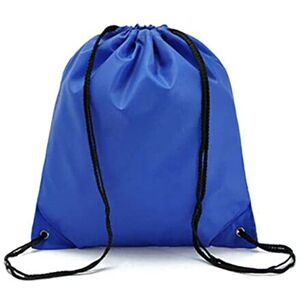 Générique Sac à dos de voyage léger en polyester avec cordon de serrage, bleu - Publicité