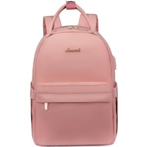 LOVEVOOK Sac à Dos Femme, Sac à Dos pour Ordinateur Portable 17 ​Pouces,  Imperméable Sac a Dos Femme PC Portable pour Collège Affaire Travail  Voyage, Sac à Dos Rose Marin : 