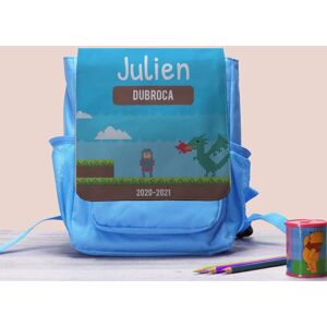 Cadeaux.com Sac a dos enfant personnalisable - Jeux Video Retro - Version Garcon