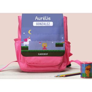 Cadeaux.com Sac à dos enfant personnalisable - Jeux Vidéo Rétro - Version Fille