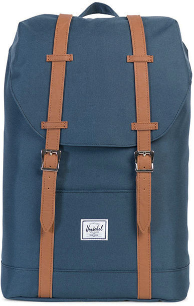 Herschel Retreat Mid-Volume Backpack-Navy/Tan