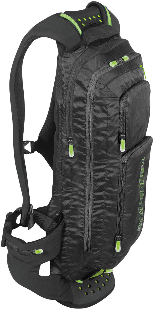 Komperdell Mtb-Eco Protectorpack Protector Backpack  - Black Green