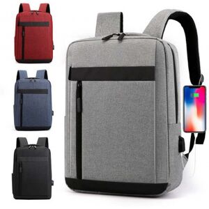 Zaino Uomo Donna Impermeabile Porta PC Viaggio Scuola Con Presa Ricarica USB