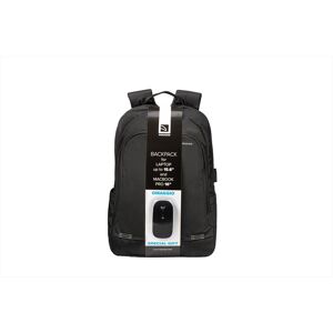Tucano Forte Backpack + Wireless Mouse-nero