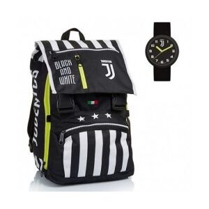 Seven Juventus - Zaino Sdoppiabile con orologio - Black and White