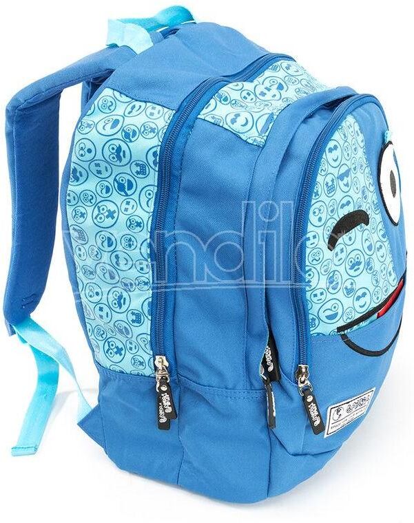 SPIRIT Emoticons Blue Triple Pocket Zaino 42cm