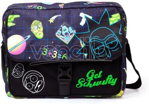 Difuzed Rick E Morty - Borsa A Tracolla Con Stampa Floccata Space Aop