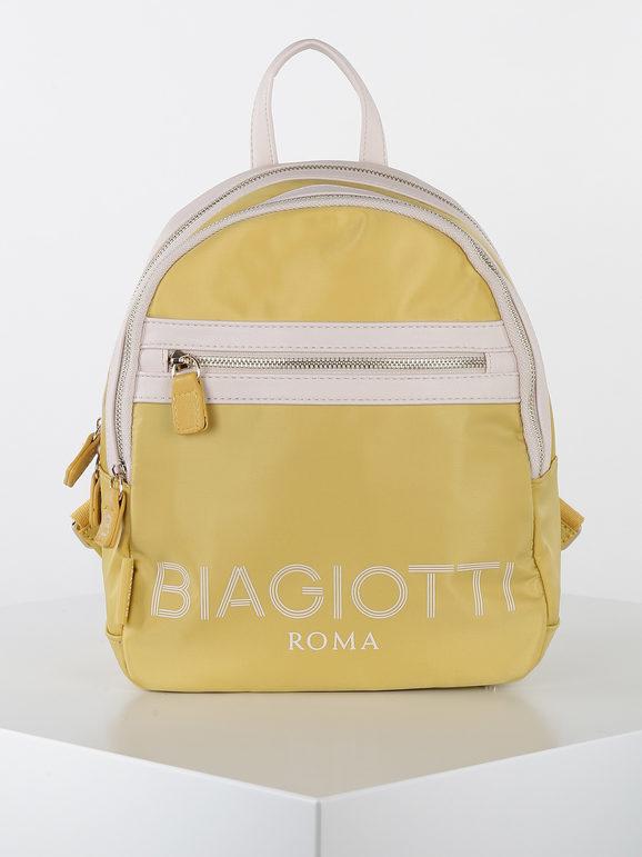 Laura Biagiotti Zainetto in tessuto con tasche Zaini donna Giallo taglia Unica