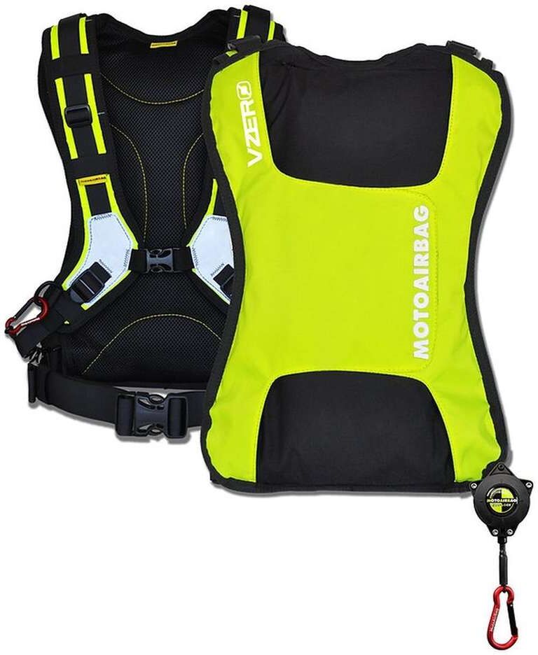 Zaino Airbag Motoairbag VZERO PLUS Giallo Fluo taglia unica