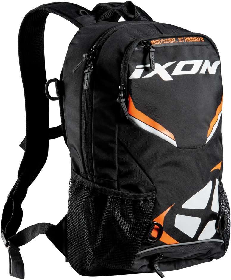 Zaino Moto Ixon R-TENSION 23 Nero Bianco Arancio taglia unica