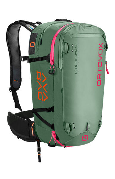 Ortovox Ascent 38 S Avabag - zaino airbag - donna Green