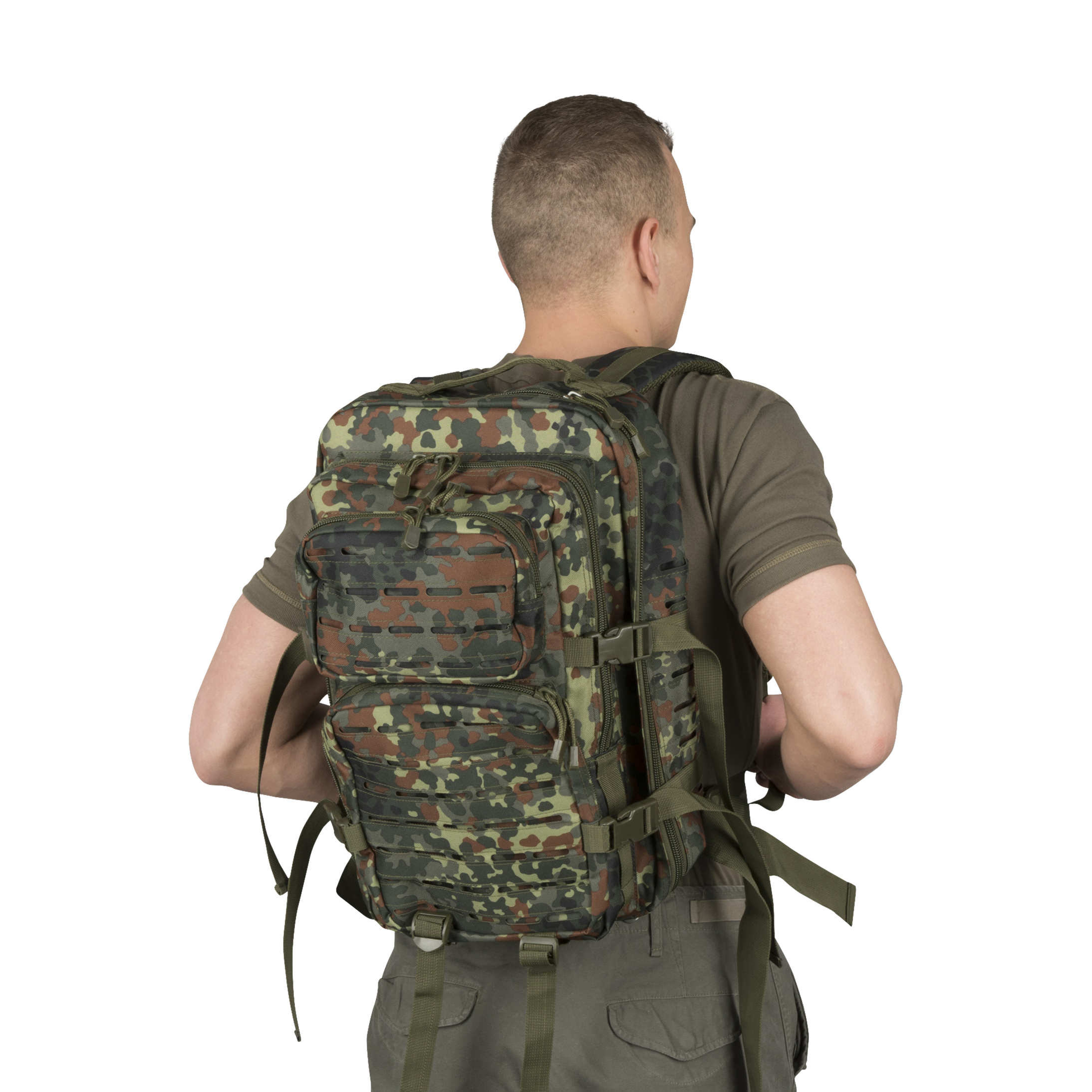 Brandit Zaino  US Cooper Lasercut Large Flecktarn 40L