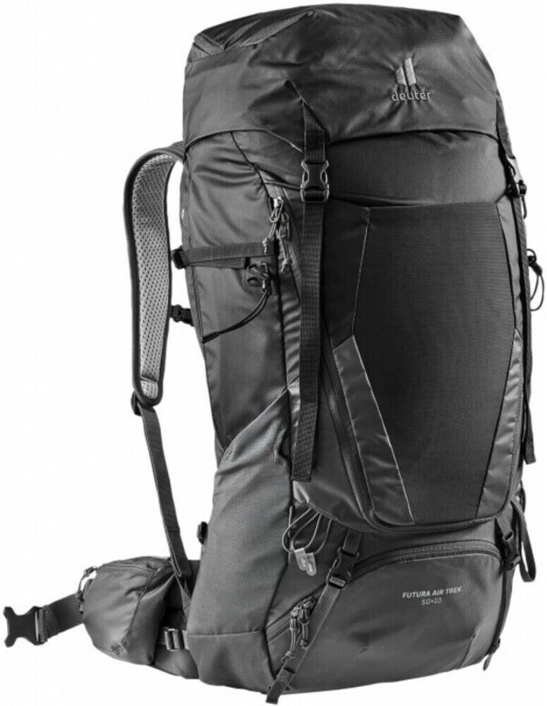 Deuter Zaino Futura Air Trek 50 + 10 - Uomo - Tu - Nero