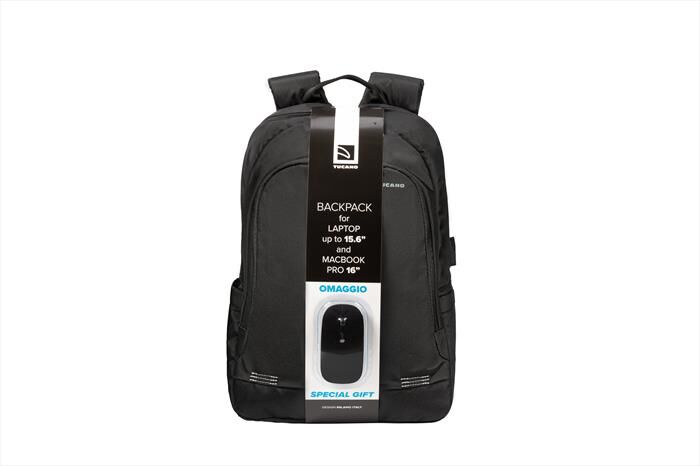 Tucano Forte Backpack + Wireless Mouse-nero