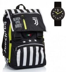 Seven Juventus - Zaino Sdoppiabile con orologio - Black and White