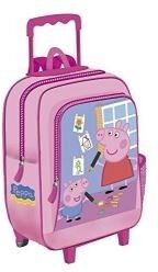 Disney Peppa pig - zaino trolley colore rosa 37 cm