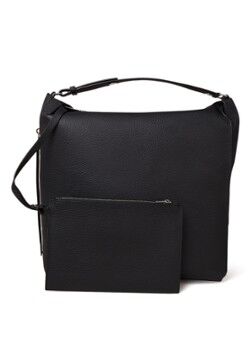 ALLSAINTS Kita rugzak van leer met uitneembare clutch - Zwart