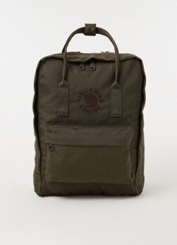 Fjällräven Re-Kånken rugzak met 12 inch laptopvak - Bronsgroen