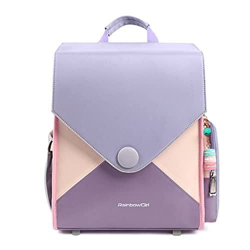 FANDARE Leuke rugzak voor kinderen, schooltassen, meisjes, schooltassen, schooltassen, schooltassen, schooltassen, voor meisjes van 1 tot 4 graden, waterdicht, EVA, Mauve, L, schooltas