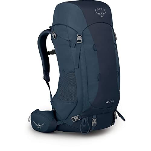 Osprey Volt 65 Heren Backpacken Rugzak Gedempt Ruimte Blauw O/S, Blauw, Eén maat, Casual