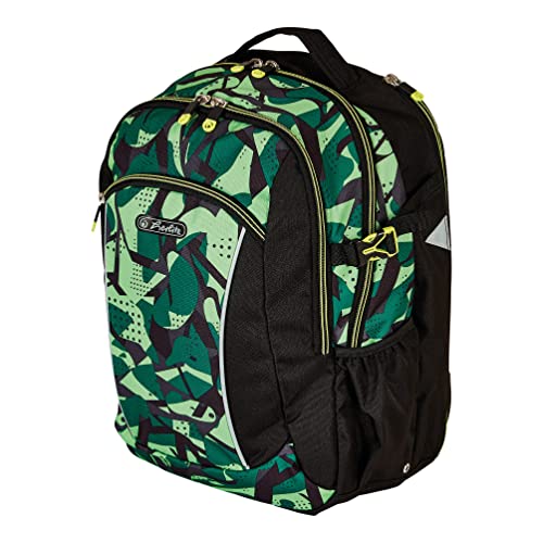 Herlitz 50038053 basisschoolrugzak Ultimate leer, camo, 1 stuk