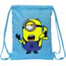 1135 Rugtas met Koordjes Minions Minionstatic Blauw (26 x 34 x 1 cm)