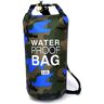 JAMUILS Droogzak, 10 liter, waterdichte schoudertas, voor kajakken, boottochten, kano, rafting, snowboarden, zee tot zomer, camouflage blauw