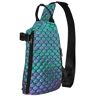 WURTON Dinsdag Party Print Cross Bag Casual Sling Rugzak, Dagrugzak Voor Reizen, Wandelen, Gym Schoudertas, Zeemeermin Teal, One Size