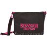 Popgear Stranger Things 80er Jahre drucken mit logo Rugzak, Schwarz, Officiële Koopwaar