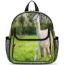 TropicalLife Witte Alpaca Kids Rugzakken voor Kinderen Jongens Meisjes Leuke Alpaca Peuter Rugzak Rugzak School Dagopvang Boekentas, Kleur, 13 L