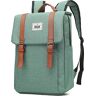 HASAGEI Rchule Rugzak, 15,6 inch, vintage rugzak, elegante schooltas voor dames, groot, groen, Eén Maat