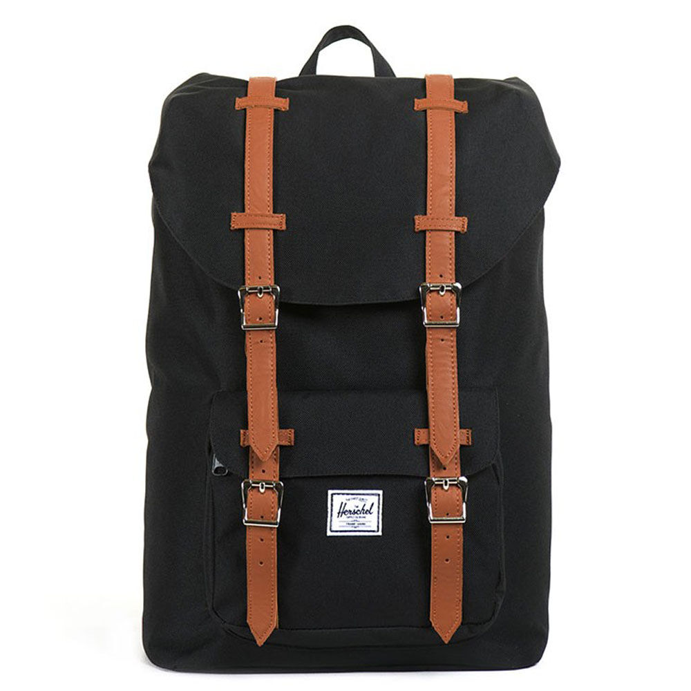 Herschel Little America Mid-Volume Backpack-Black/Tan