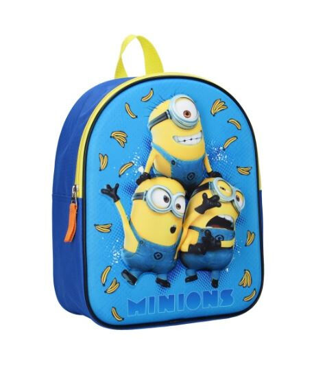 Universal rugzak Minions junior 7,7 liter polyester blauw/geel - Blauw,Geel