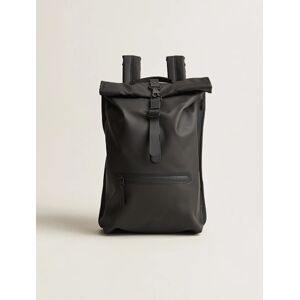 RAINS Rolltop Rucksack Black