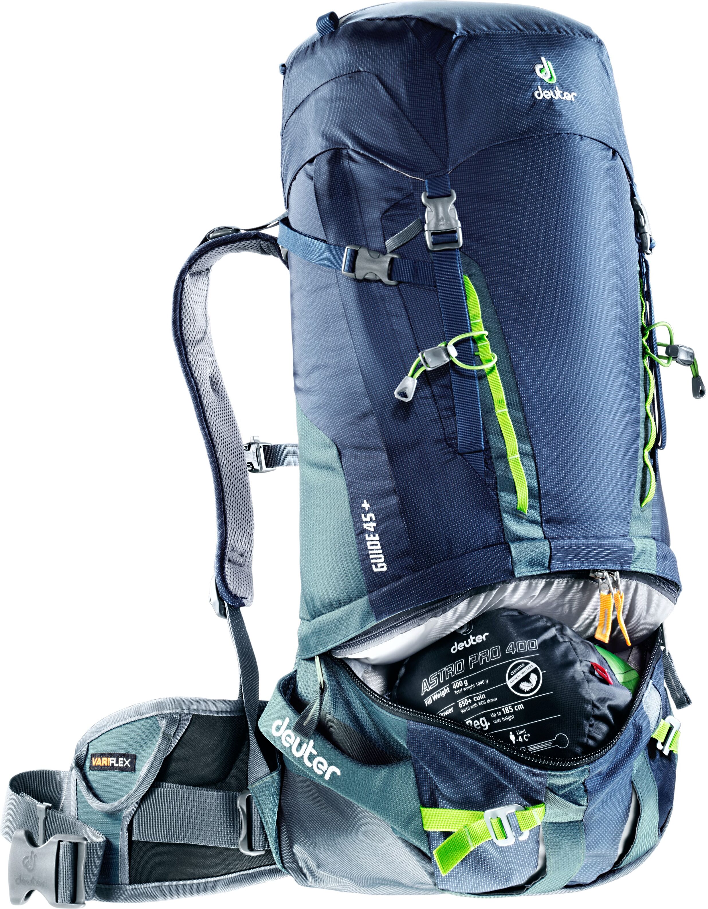 Deuter Guide 45+ fjellsportsekk, herre Navy-Granite 2018