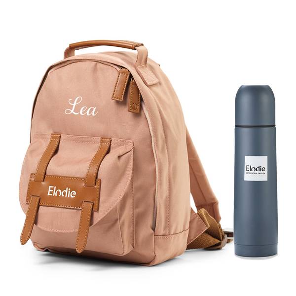 Elodie Barnesekk 7 Liter + Termos, Faded Rose