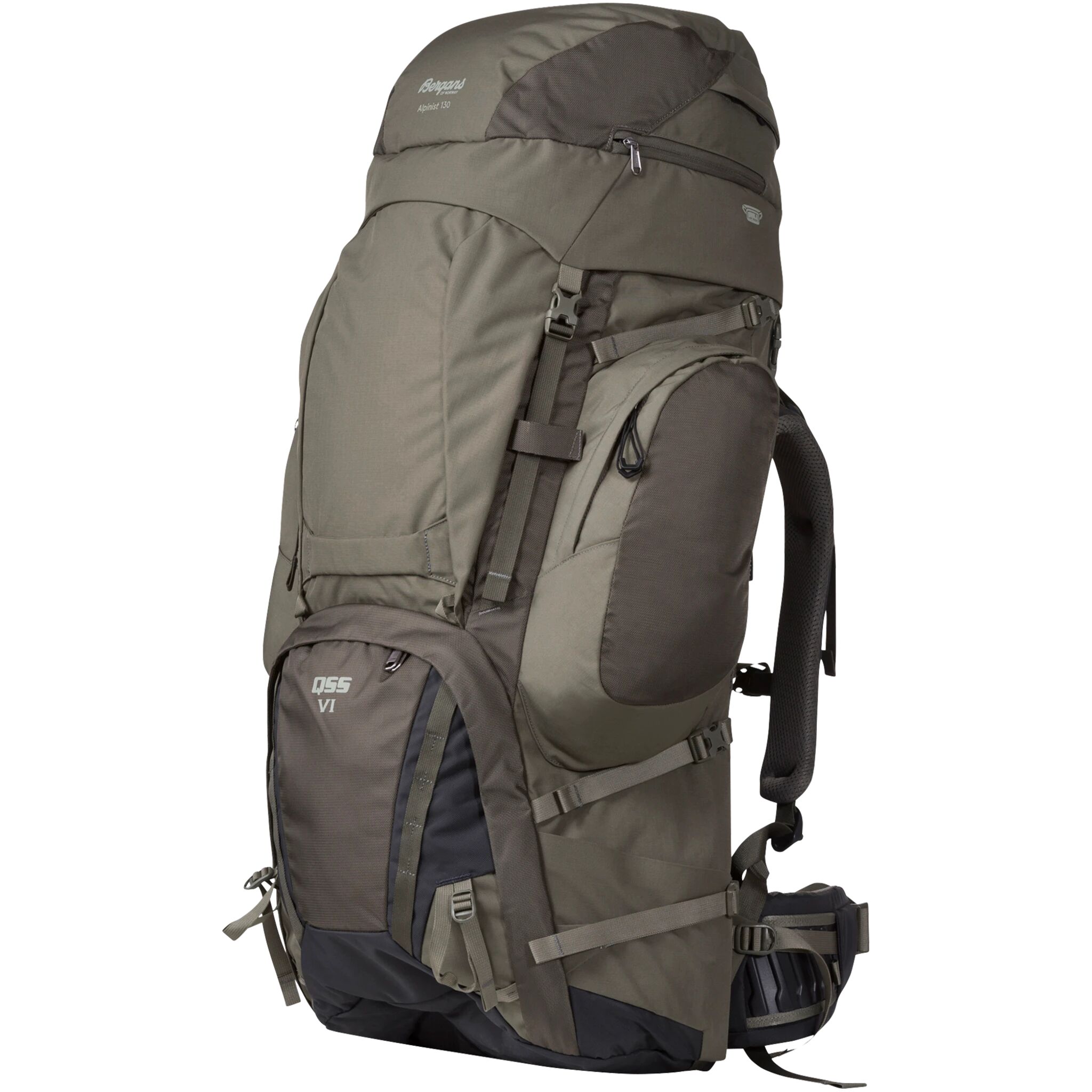 Bergans Alpinist Large 130L, ryggsekk 130L Dk Greenmud/greenmud