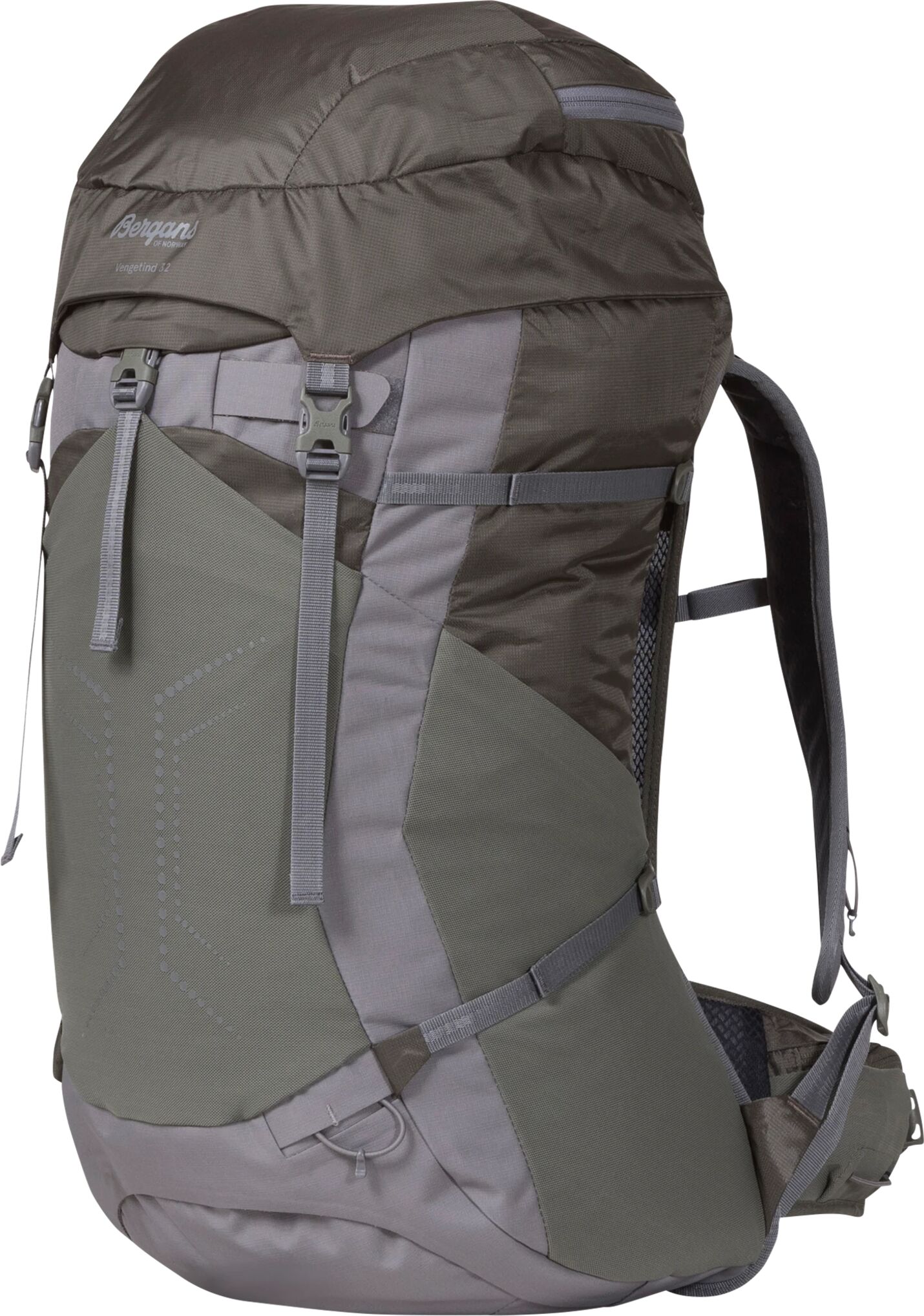 Bergans Vengetind 32, tursekk 32L Greenmud/solidgrey