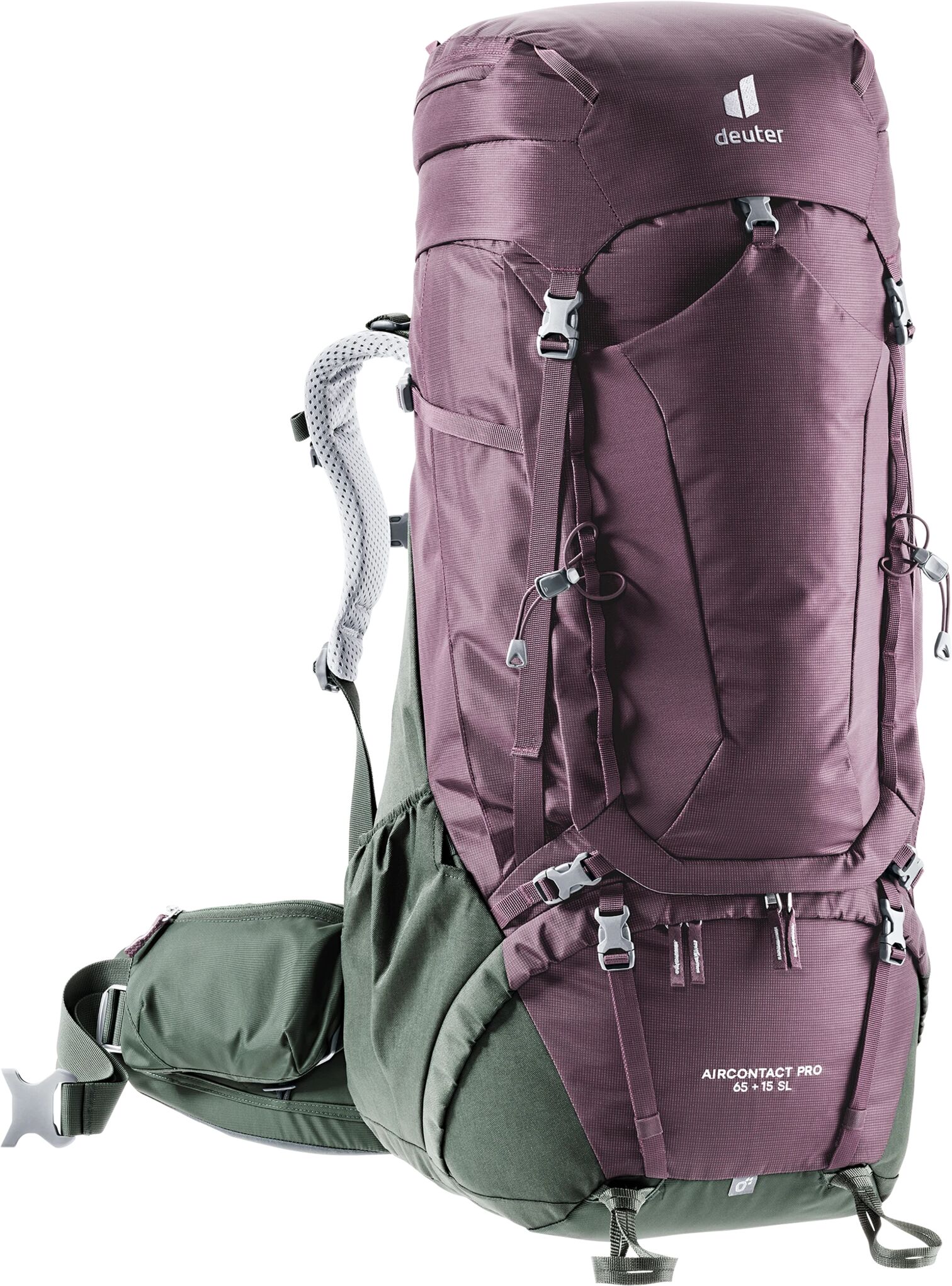 Deuter Aircontact PRO 65 + 15 SL, tursekk 65 + 15L Aubergine-ivy