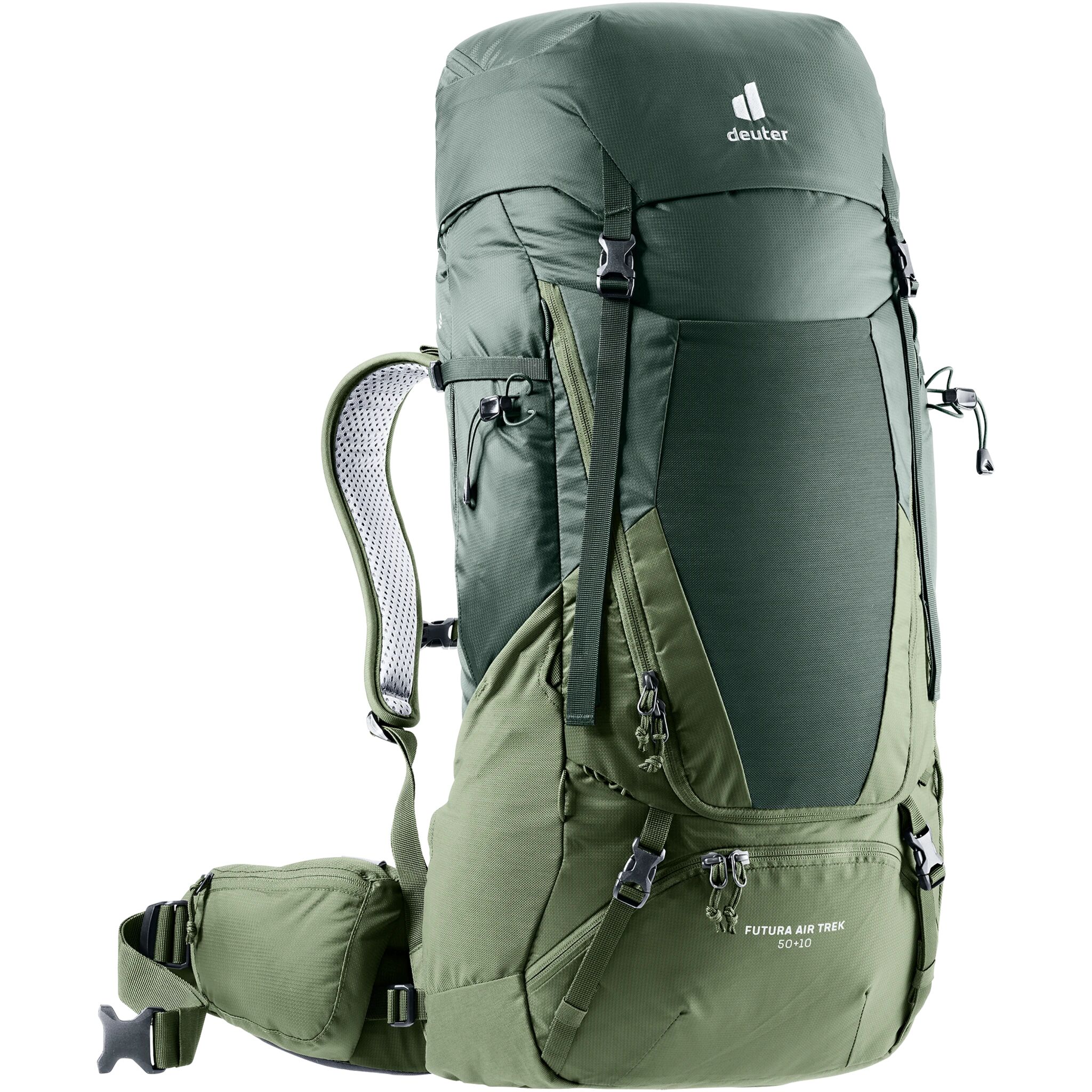 Deuter Futura Air Trek 50 + 10, tursekk 50 + 10L Ivy-khaki