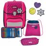 Scout Genius Neon Safety DIN Zestaw tornistra 4-części pink glow  - Chłopcy,Dziewczyny,Unisex - Dzieci