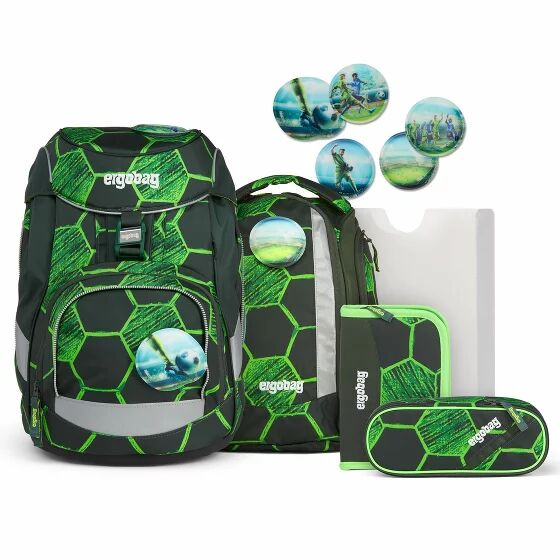 Ergobag Pack Zestaw szkolny 6cz. włącznie z Klettie-Set volltreffbär  - zielony - Unisex - Dzieci