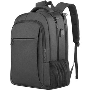 Zmdecqna Mochila para Laptop de Viagem Mochila para Jogos Repelente de Água Business College Daypack Elegante Bolsa para Laptop Preta