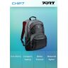 Mochila 17.3" Port Designs Houston Preta/vermelha