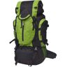 vidaXL Mochila de caminhada XXL 75 L preto e verde