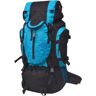 vidaXL Mochila de caminhada XXL 75 L preto e azul