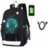 Zmdecqna Mochila Escolar Usb Bolsa Escolar Mochila Esportiva Mochila de Lazer Mochila com Trava para Meninas