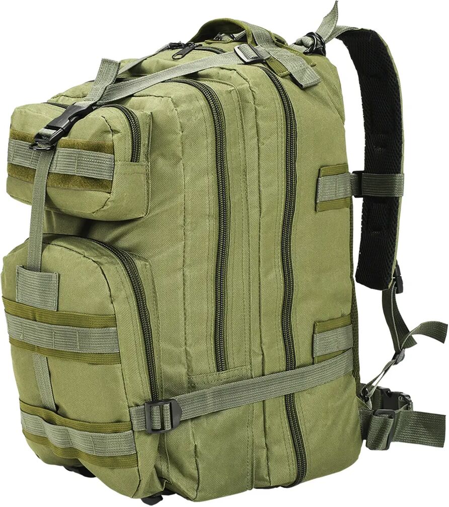 vidaXL Mochila estilo exército 50 L verde azeitona