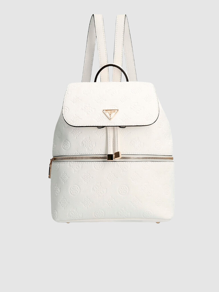 Guess Mochila Mulher Helaina Flap Guess Branco